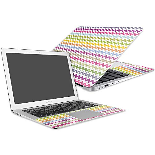 MightySkins Carbon Fiber Skin for Apple MacBook Air 13" (2017) - Rainbow Chevro…