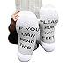 Unisex Funny Hidden Message Socks - If You can Read This - Rub My Feet on Soles