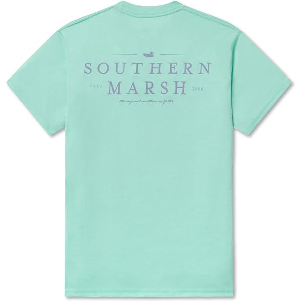 Southern Marsh Youth Duck Originals Bayside T-Shirt – Short Sleeve Graphic Tee With Pocket & Mallard Logo, Casual Comfort Fit