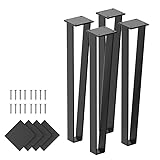 Orgerphy 16 inch Metal Bench Legs Set of 4