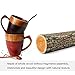 Cool Coffee Mug, Handmade Wood Coffee/Tea Cup 11 OZ with Spoon for Men/Women, Best Eco-friendly Wood Gifts(1, Black)