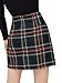MakeMeChic Women's Plaid Skirt High Waisted Pencil Mini Skirt Black Green S