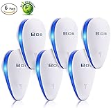 [2018 UPGRADED] Ultrasonic Pest Control Repeller - Electronic Pest Repellent Plug In for Insect, Mice, Rats, Spiders, Fleas, Roaches, Bed Bugs, Mosquitoes, Eco-Friendly, Human & Pet Safe (6 Pack)