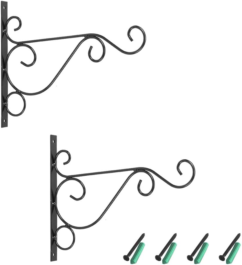 CHEYLIZI Wall Hanging Plant Brackets pack of 2, Heavy Duty Metal