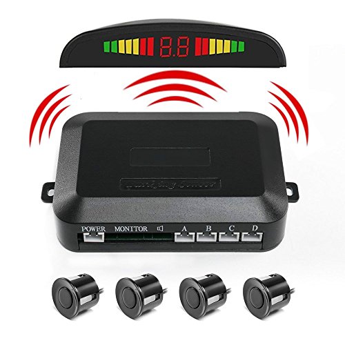 Pemenol wireless car reverse backup radar system 4 parking sensor…