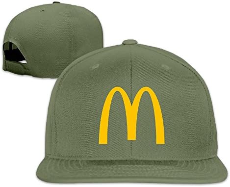 Unisex Mcdonalds Logo Adjustable Snapback Baseball Cap ForestGreen One Size