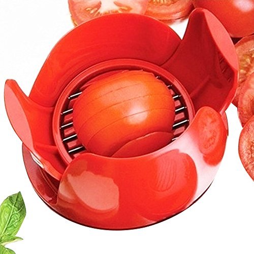 Tomato Cutter, Tomato Slicer, Mozarella Slicer,Multifunctional Tomatoes Slicer, Onion Chopper Fruits Vegetables Cutter For Kitchen Tools（Red） - Thumbnail 7