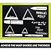 Blami Arts Drawing White Chalk Markers 4 Pack - Reversible Fine and Jumbo Tips 16mm - 10mm - 6mm - 3mm - Chalkboard Pens for Bistro Glass Windows, Office School Supplies - Eraser Sponge Included