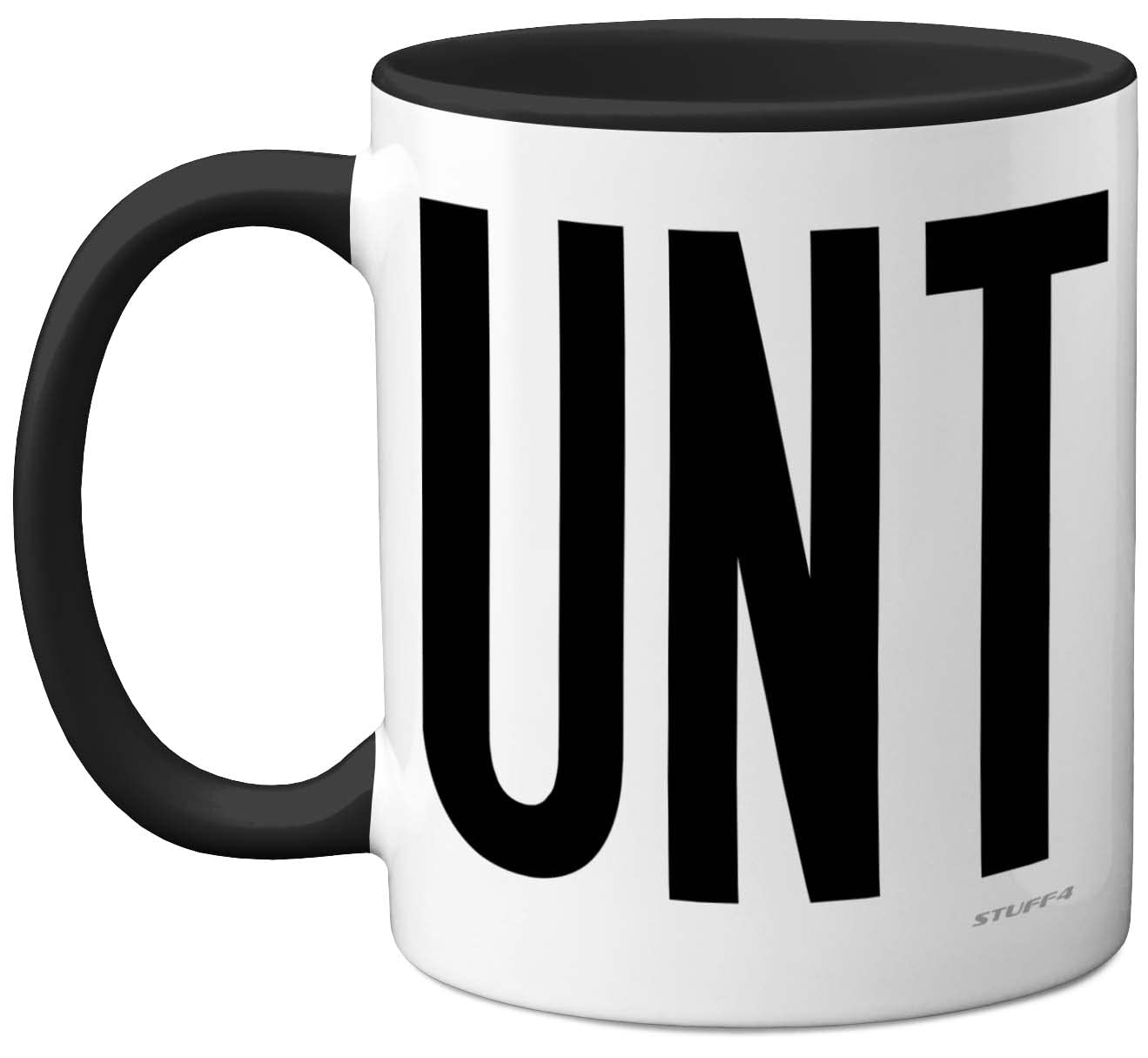 Funny Mugs for Men Women - C UNT Mug - Fun Sarcastic Slogan Gifts for Work Colleagues, C*nt Crude Rude Novelty Joke Gag Humour Birthday Present Friends, 11oz Black Ceramic Dishwasher Safe Mugs