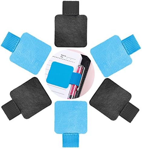 Pen Loop For Notebook Self-adhesive Pen Holders With Elastic Band For Apple Pen, Tablet, Journals, Clipboards, Calendars and Planners Blue and Black