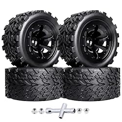 Hobbypark PreGlued 12mm Hex Wheels and Tires for