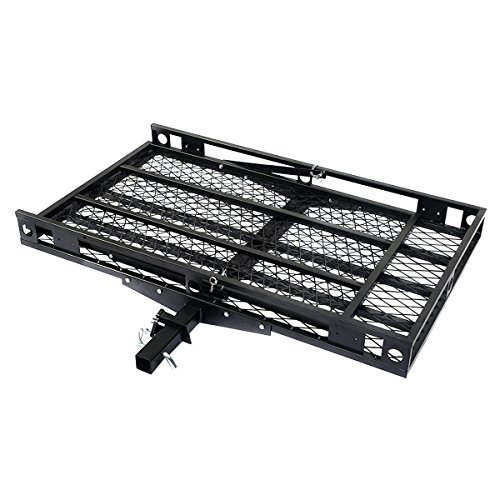 Goplus Hitch Mount Wheelchair Carrier, Mobility Scooter Loading Ramp