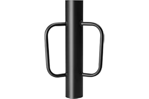 Nrspp Black Fence Post Driver，16.5 Inch T Post Driver,Hand Post Pounder with Handle,12 LB Heavy Duty Post Hole Diggers