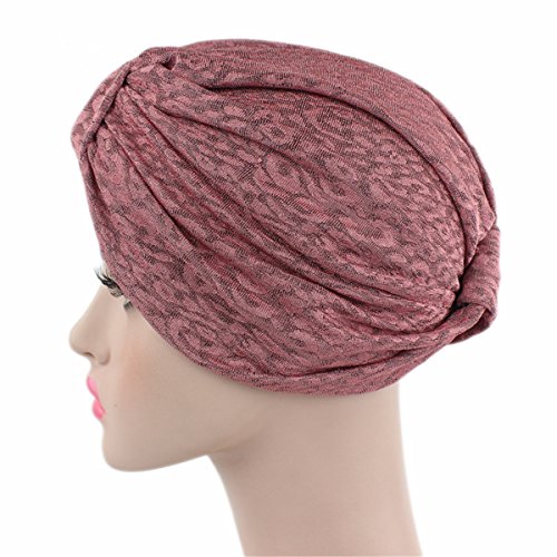Qhome Luxury Stretchy Cotton Beanie Turban Headwrap Chemo Cap