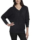 Ellen Tracy Womens Pullover Sweater, Charcoal Combo