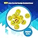 BUSHIBU 36Pcs Yellow Color Round Emoji Face Erasers(Random delivery combination expression)