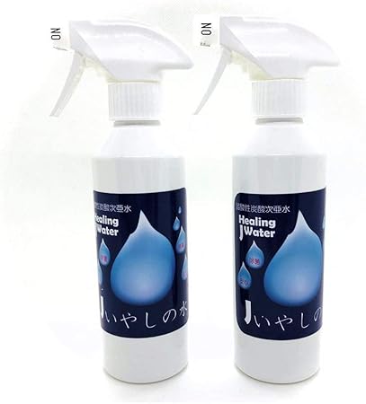 Amazon Jいやしの水 弱酸性次亜塩素酸炭酸水 除菌 消臭スプレー 300ml 2本 日本製 Jいやしの水 除菌剤