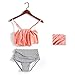 Ssilicone secret Fashion Swimsuit Women Falbala High-Waisted Swimwear Bikini Set