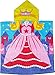 Kreative Kids Princess 100% Cotton Poncho Style Hooded Bath & Beach Towel with Colorful Double Sized Design