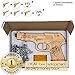 Rubber Band Gun Toy Pistol for Kids Age 6 and up with Ammo and Targets for Indoor Outdoor Games and Pretend Play | Wooden Toy Gun That Shoots for Boys and Adults | Tiger Gun Classic