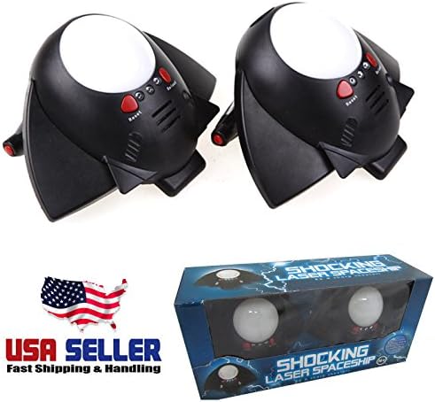 Dual Shocking Laser Spaceship Electric Shock Shoot Party Game Family Fun Gift