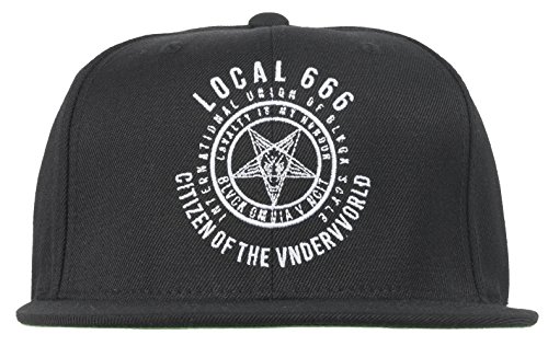 Black Scale Local 666 Snapback Hat Mens BLVCK SCVLE Adjustable