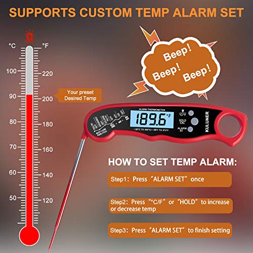 [KULUNER Upgrade] TP05 2 in 1 Cooking Digital Meat Thermometer