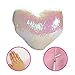U-miss Mermaid Pillow with Pillow Insert, Two-Color Decorative Heart Shape Reversible Sequin Pillow 13''Ã—15'' (Heart-Shaped, Pink-White)