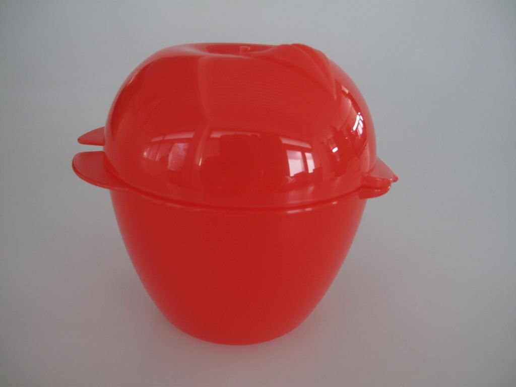 Tupperware To Go Fruit box apple pink / red with glitter box for cans 17065