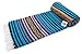 El Paso Designs Peyote Hippie Blanket . Classic Mexican Style Falsa Stripe Pattern in Vivid Peyote Colors. Throw, Bed, Tapestry, or Yoga Blanket. Hand Woven Acrylic, 57
