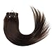 Emosa Clip in 100% Real Human Hair Extensions Straight Full Head #2 Dark Brown … (18'')
