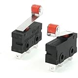 uxcell 10 Pcs Mini Micro Limit Switch Roller Lever Arm SPDT Snap Action LOT