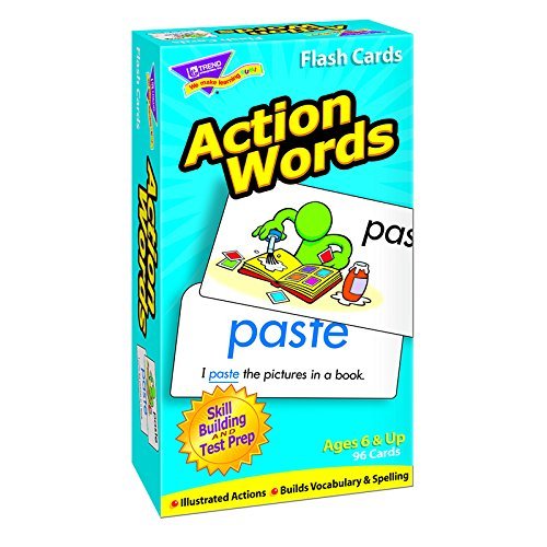TREND ENTERPRISES INC. FLASH CARDS ACTION WORDS 96/BOX (Set of 3)