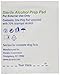 Dynarex Alcohol Prep Pads, Medical-Grade and Non-Woven Prep Pads, Saturated with 70% Isopropyl Alcohol, Rapid-Acting Antiseptic Wipes, 1-Ply, Large, 1 Case of 100 Alcohol Prep Pads