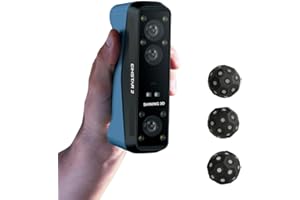 EINSCAN EINSTAR 2 Wireless 3D Scanner – Handheld, 0.05 mm Resolution, Hybrid Laser + IR Light, No Spray, Full-Color Capture, Outdoor-Ready, Battery Powered