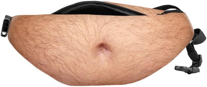 Funny Pop Dad Belt Bag Men Travel Bags Flesh Color Creative Fanny Pack Beer Fat Belly Bum Pouch Waist Bag