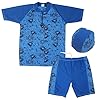 TFJH-Kids-Boys-UPF-50-UV-Sun-Protective-Short-Sleeve-Cap-Swimsuit-3-Pieces TFJH-Kids-Boys-UPF-50-UV-Sun-Protective-Short-Sleeve-Cap-Swimsuit-3-Pieces