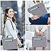 BRINCH 15-15.6 Inch Multi-functional Suit Fabric Portable Laptop Sleeve Case Shoulder Messenger Bag Briefcase for Laptop, Tablet, Macbook, Notebook - Grey-Green