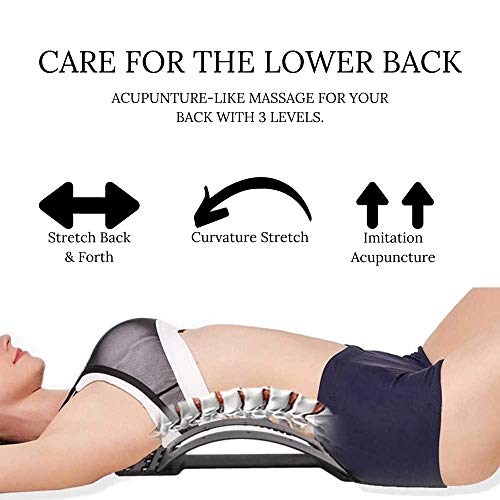 Redesigned Back Stretcher, Back Massager for Pain Relief, Adjustable