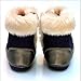 Kuner Baby Boys and Girls Plush Robber Sole Non-Slip Warm Snow Boots First Walkers (12-18 Months Toddler Blue)