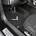 Fits 2014-2018 C7 Corvette Stingray Floor Mats w/ Flags: Black