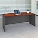 Bush Business Furniture Series C 72W Bow Front Office Desk in Hansen Cherry, Large Computer Table for Home and Professional Workplace