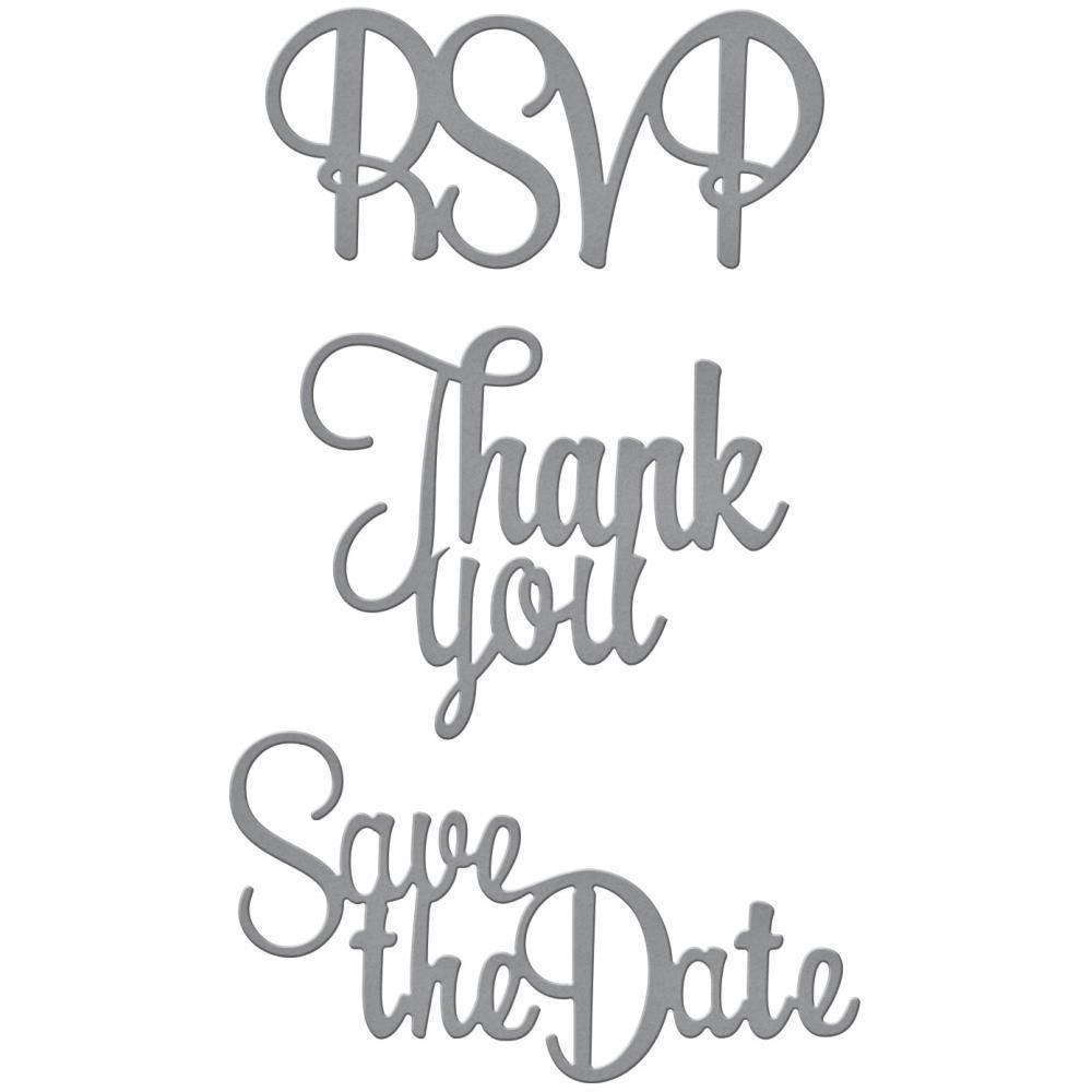 Spellbinders Spellbinders Shapeabilities Dies-Inviting Words,