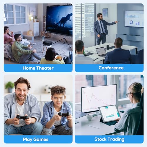ABLEWE USB to HDMI Adapter, Upgraded Aluminium HDMI to USB 3.0 Audio Video Graphics Converter Cable for PC Laptop Monitor Projector TV, 2.0 to Adapter Mac OS, Windows 10/8.1/8/7