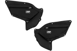 PRP Seats Front Door Storage Bags with Knee Pads for 2020-2024 Polaris RZR PRO XP4, PRO R4, Turbo R4 - Heavy-Duty & Secure UTV Gear Storage Bags | Water-Resistant + Knee Protection (Black; Pair)
