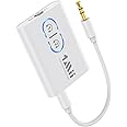 1Mii Bluetooth Transmitter Receiver for TV/Airplane to Headphones, Bluetooth 5.3 AUX/RCA Audio Adapter with AptX Adaptive/Low Latency/HD Audio, Dual Link, Wireless Receiver for Home Stereo, Boat, Gym