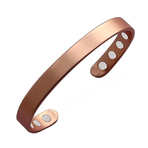 MagEnergy Copper Bracelet for Men and Women, Pure Copper