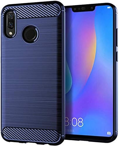 Luffytops Huawei Y9 2019 Case, Slim Heavy Duty Shockproof Anti Knock Protective Cover TPU Soft Silicone Case for Huawei Y9 (2019) 6.5 Inch (Navy)