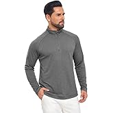 Men’s 1/4 Zip Long Sleeve Shirt–UPF 50+ Sun Protection, Moisture Wicking Pullover for Golf, Outdoor & Casual Wear
