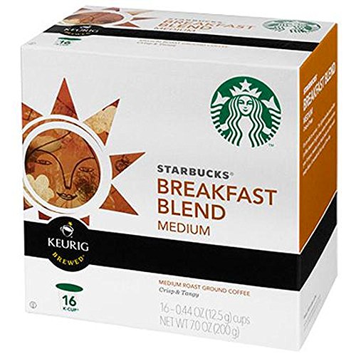 Starbucks® Breakfast Blend K-Cup® Packs, 96 count , Premium Coffee Blend, Best Gourmet Coffee, Specialty Roasted Beans Espressos